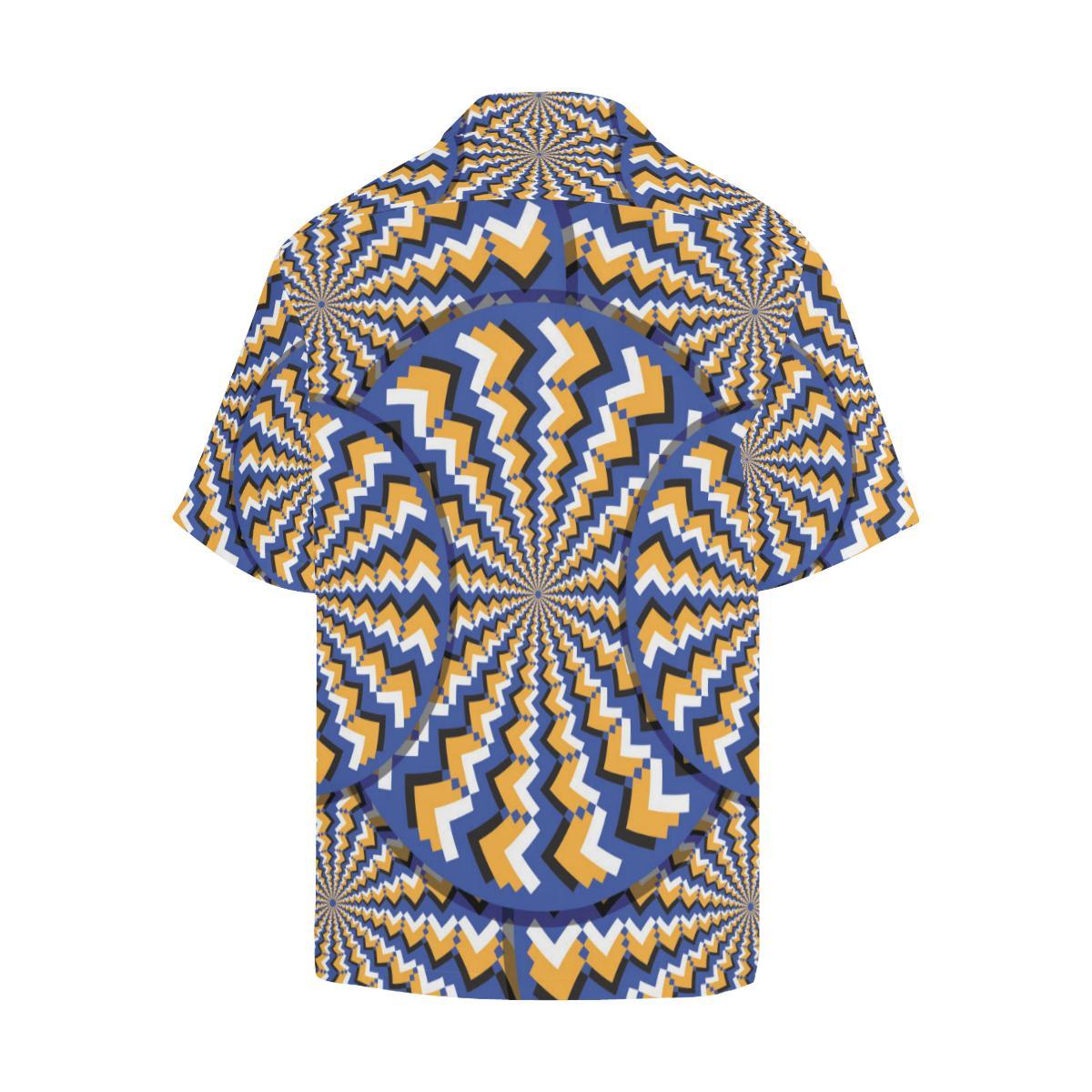 Optical Illusion Pattern Print Design A Hawaiian Shirt