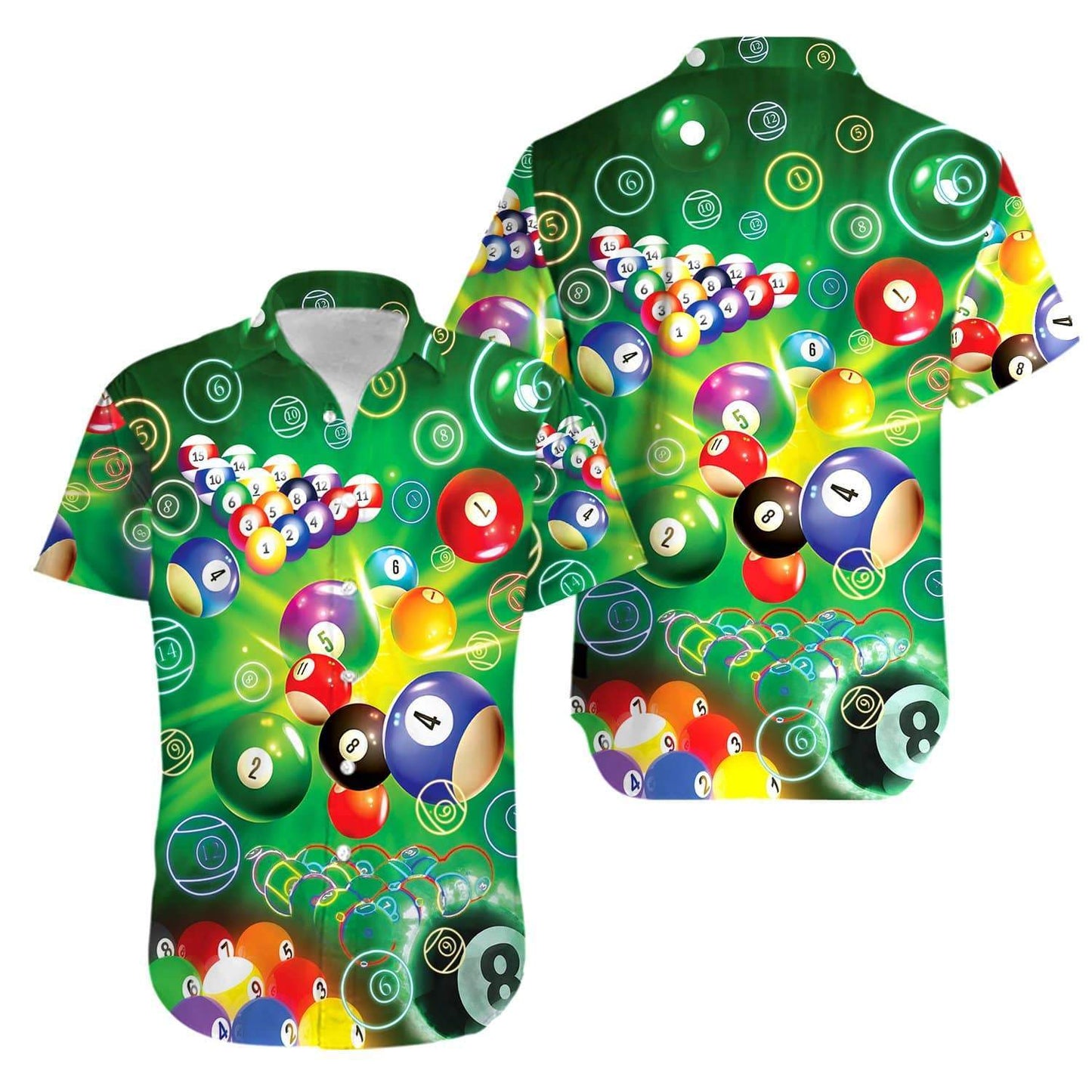 Hawaiian Aloha Shirts Billard Hit That Cue