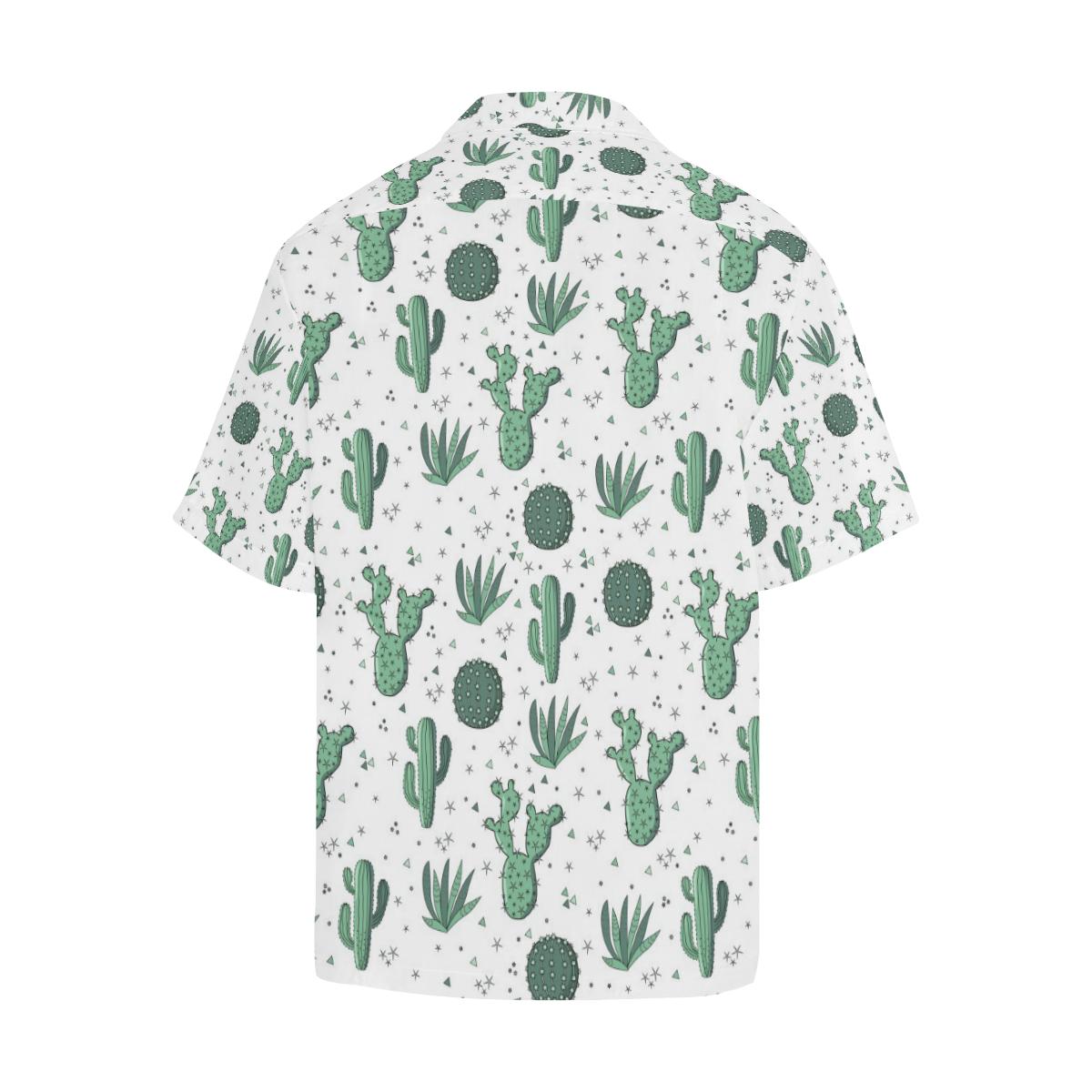 Cactus Pattern Mens All Over Print Hawaiian Shirt