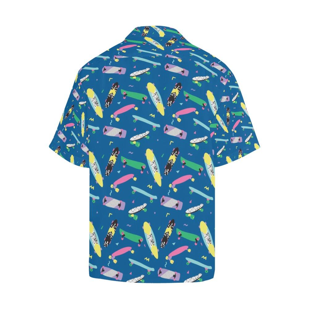 Skateboard Print Design Hawaiian Shirt