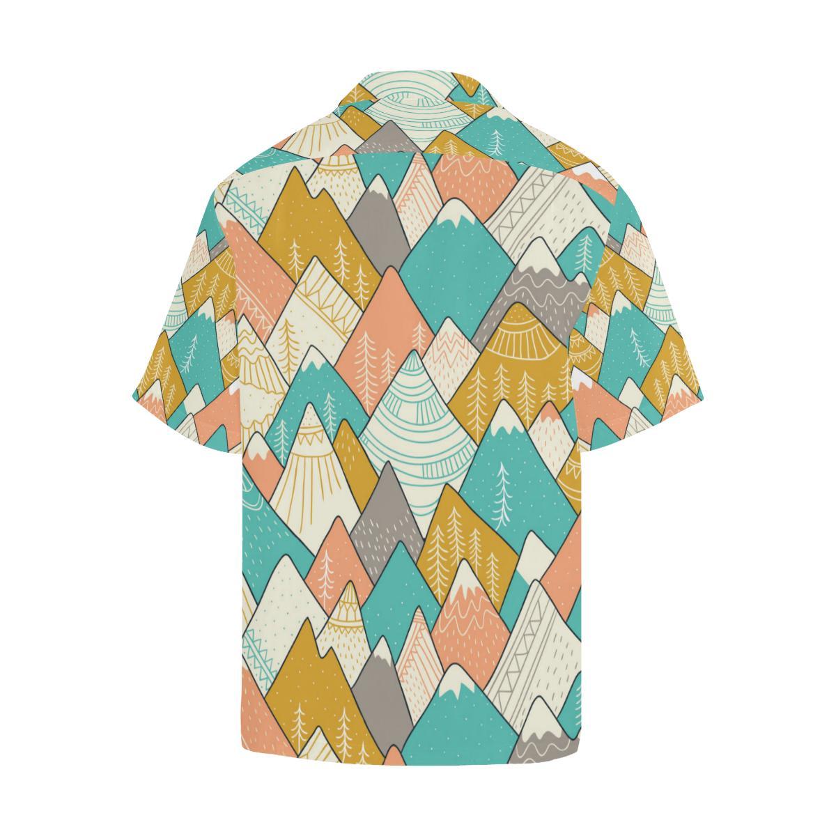 Mountain Pattern Print Design Hawaiian Shirt