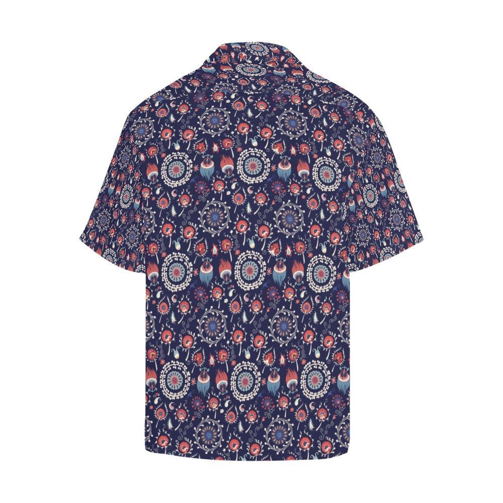 Suzani Print Design Hawaiian Shirt