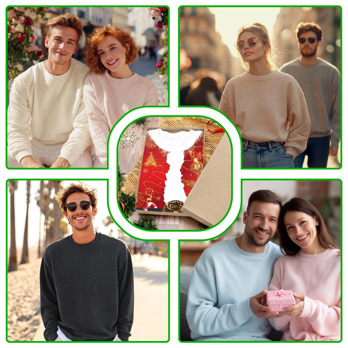 Santa Clause Sweatshirt – Christmas 3D All Over Print Design