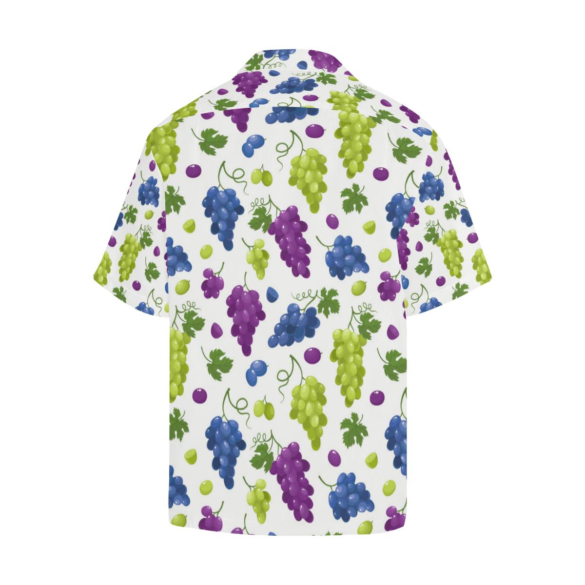 Grape Pattern Mens All Over Print Hawaiian Shirt
