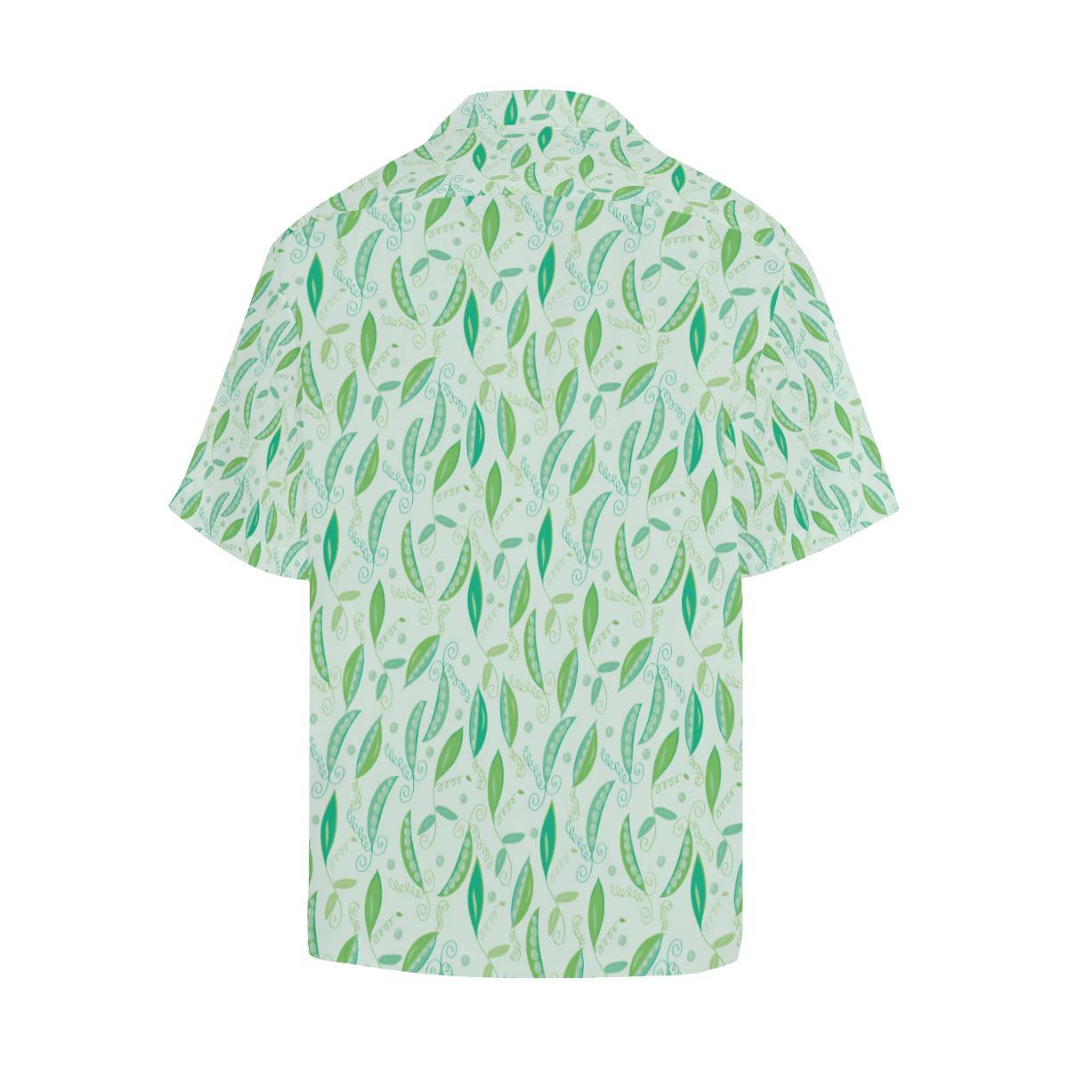 Green Peas Pattern Print Design 01 Mens All Over Hawaiian Shirt