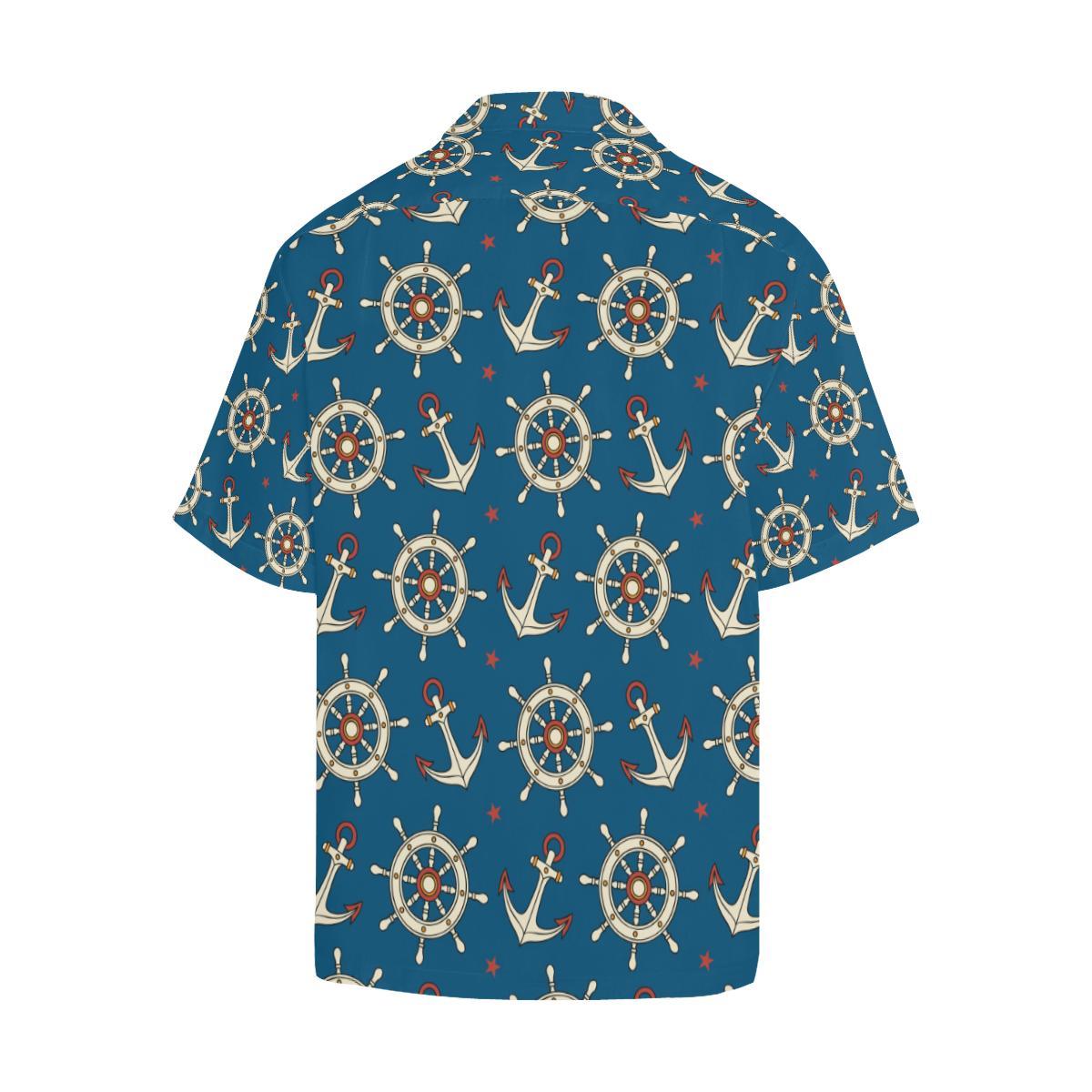 Anchor Pattern Print Design Hawaiian Shirt