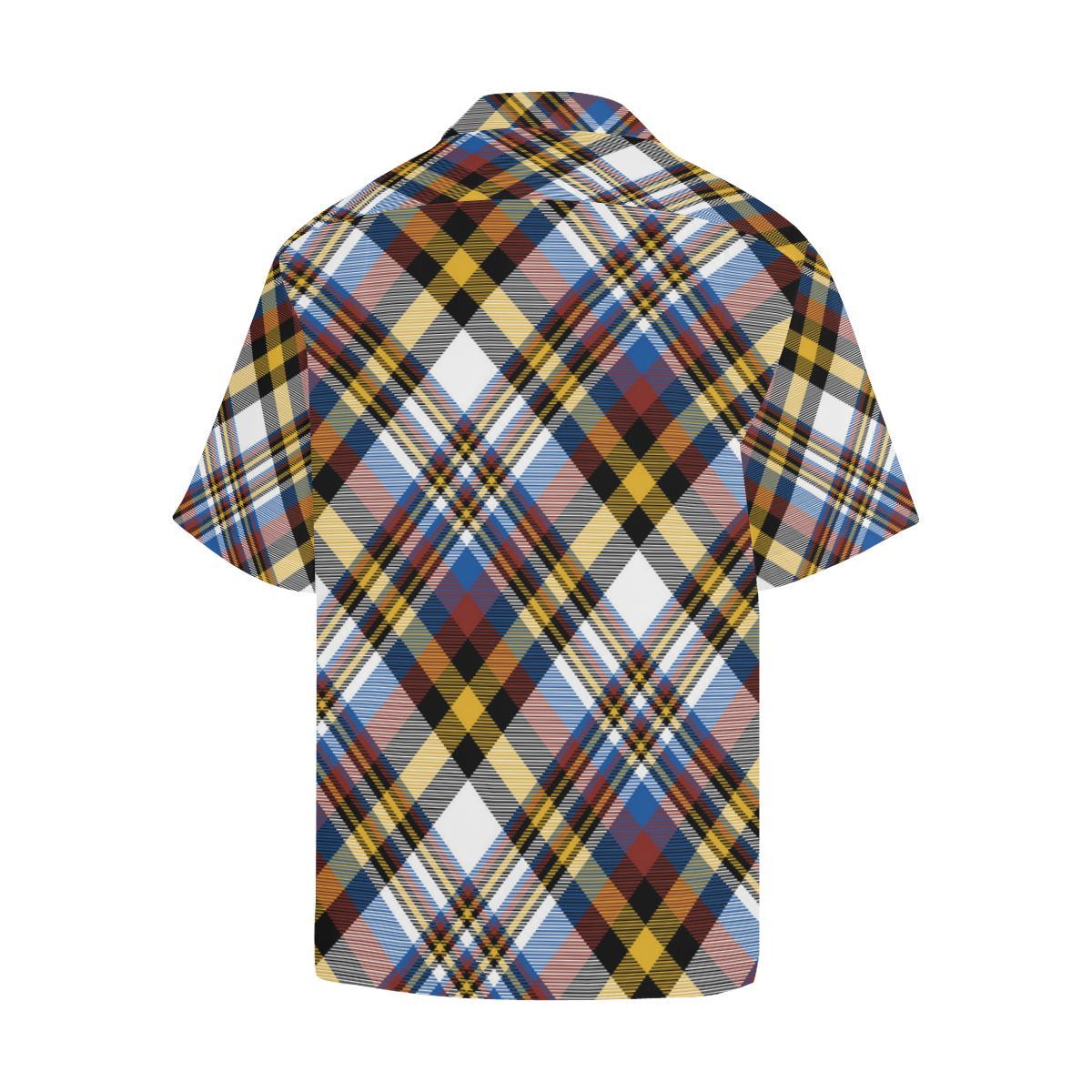 Madras Pattern Print Design Hawaiian Shirt