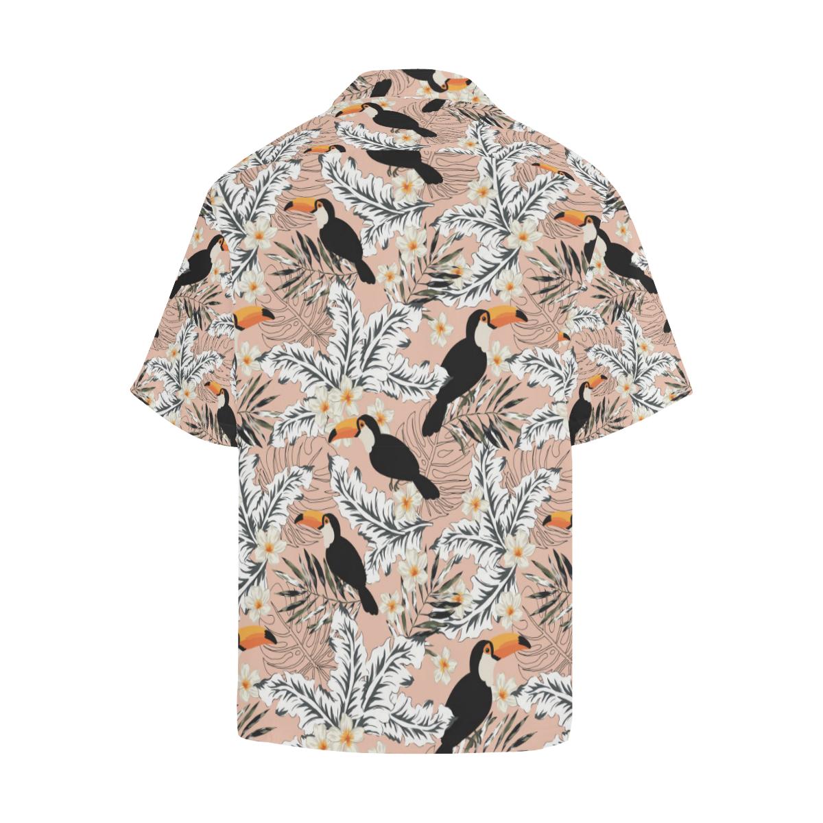 Toucan Theme Pattern Mens All Over Print Hawaiian Shirt