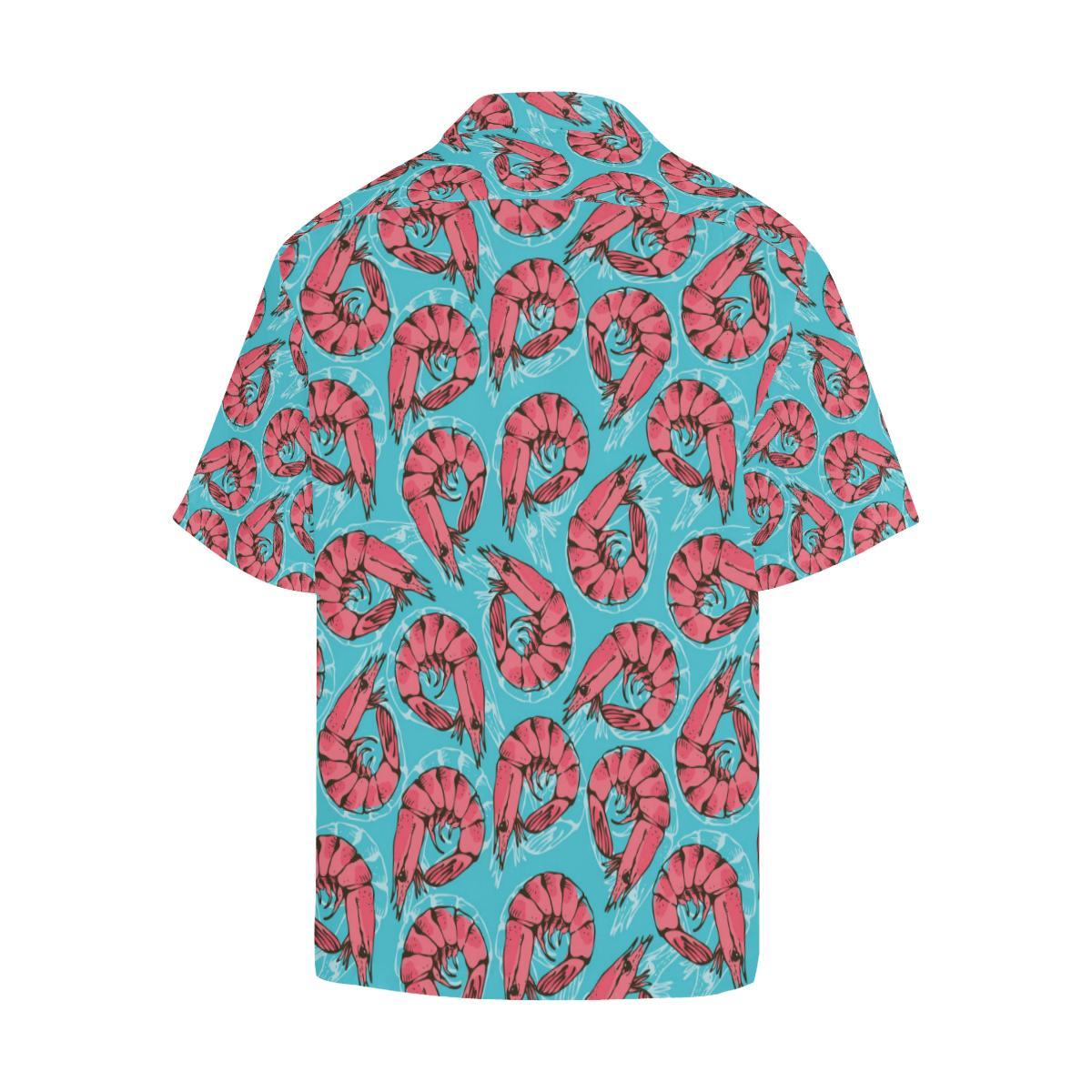 Prawn Pattern Print Design Hawaiian Shirt