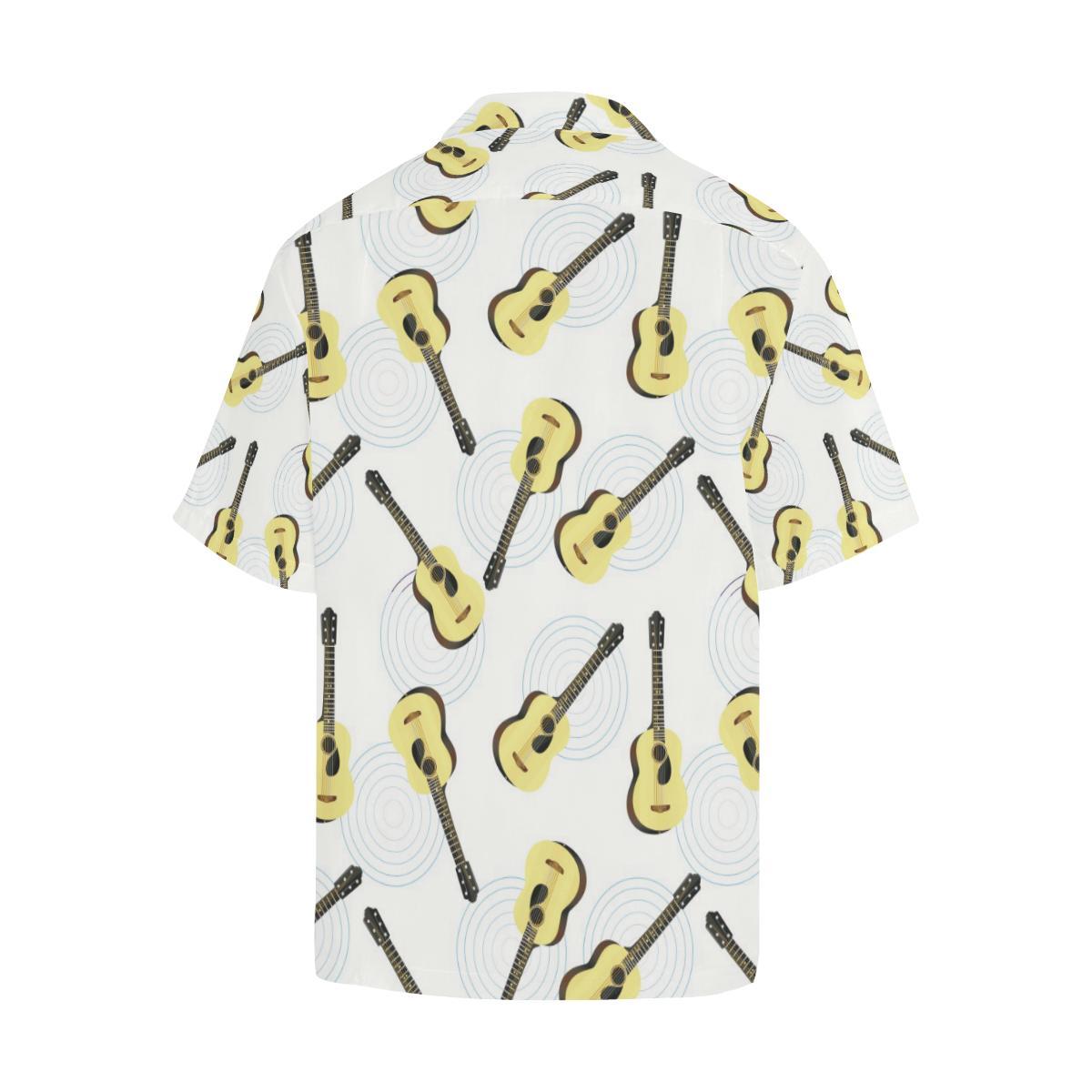 Classic Guitar Pattern Mens All Over Print Hawaiian Shirt