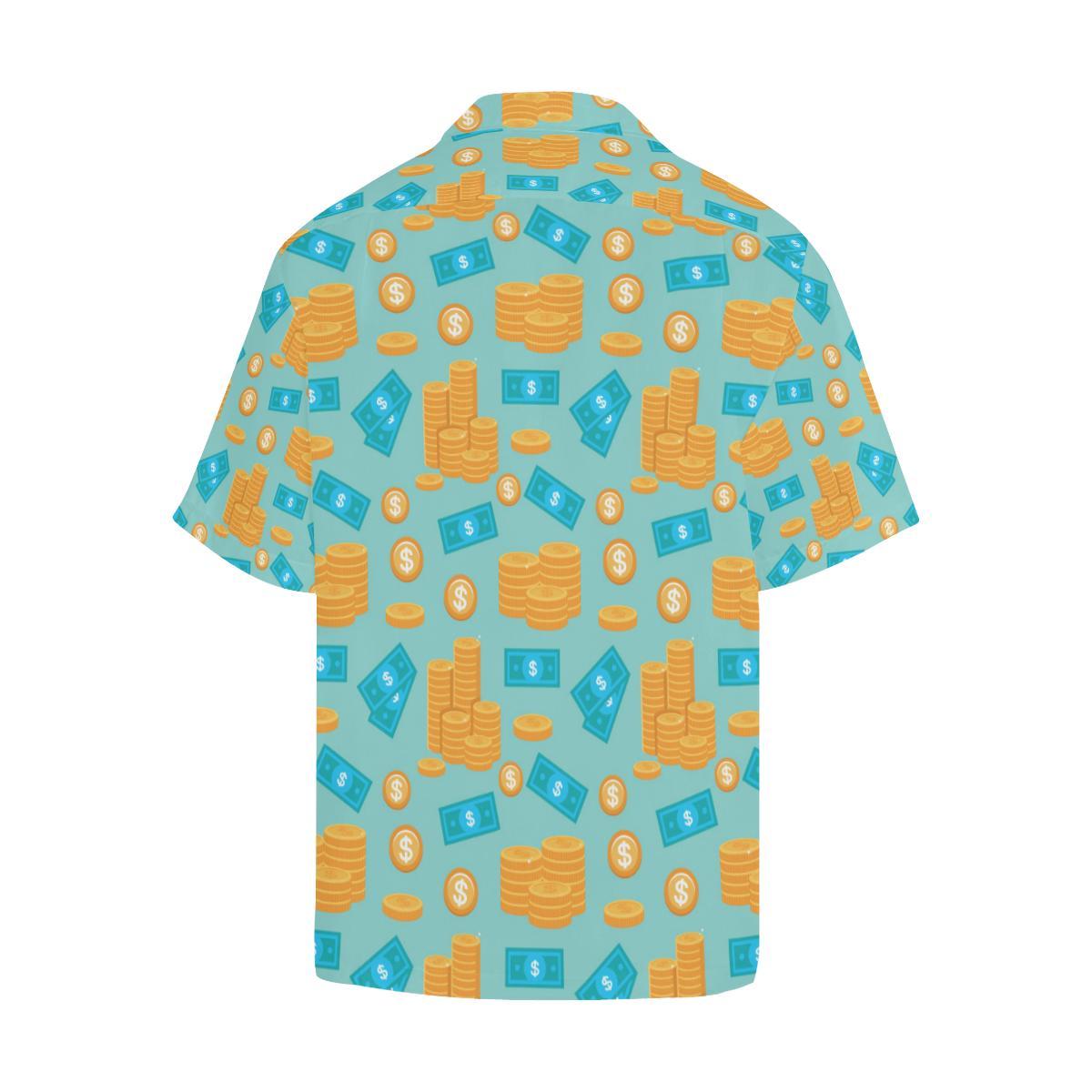 Money Pattern Print Design Hawaiian Shirt