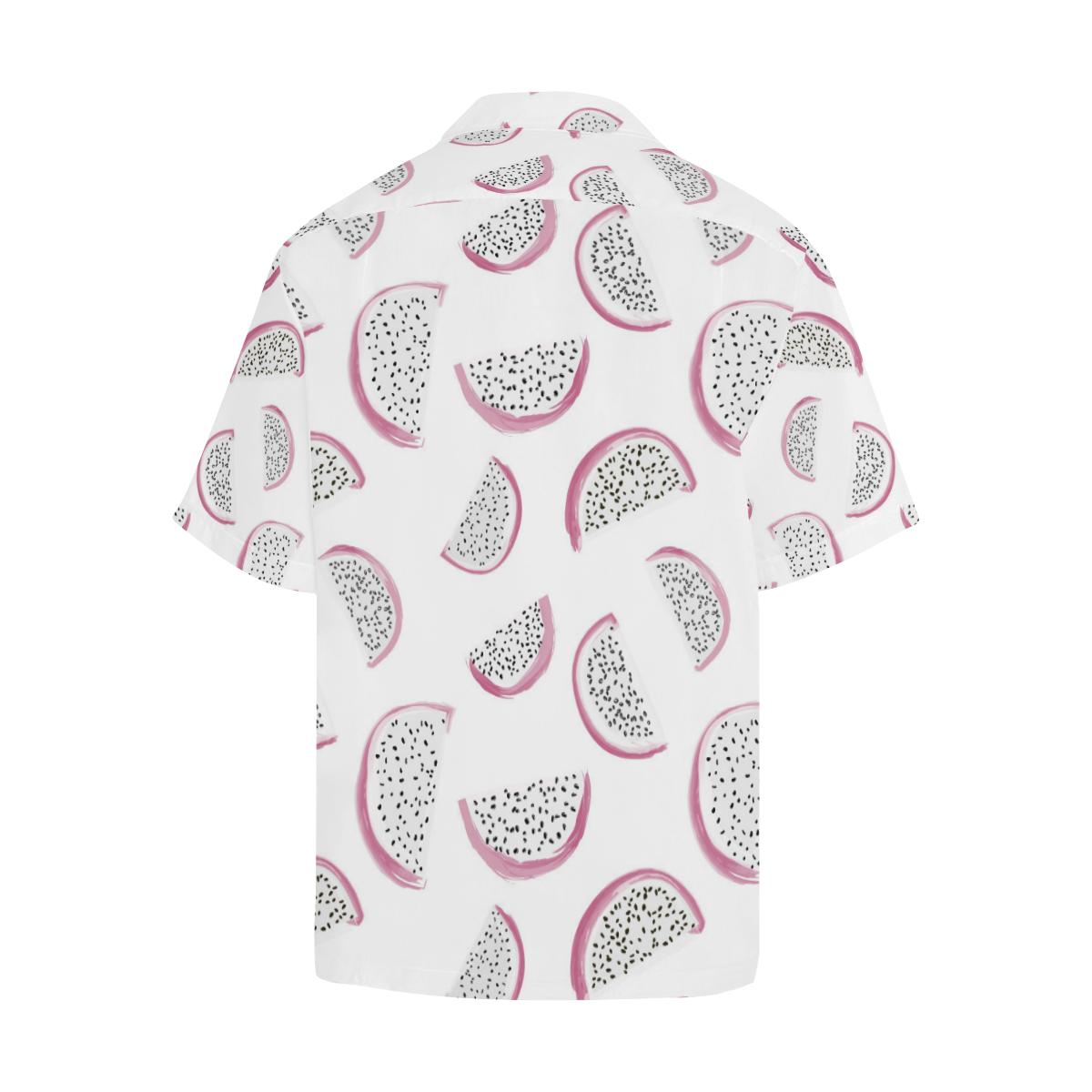 Dragon Fruit Pattern Mens All Over Print Hawaiian Shirt