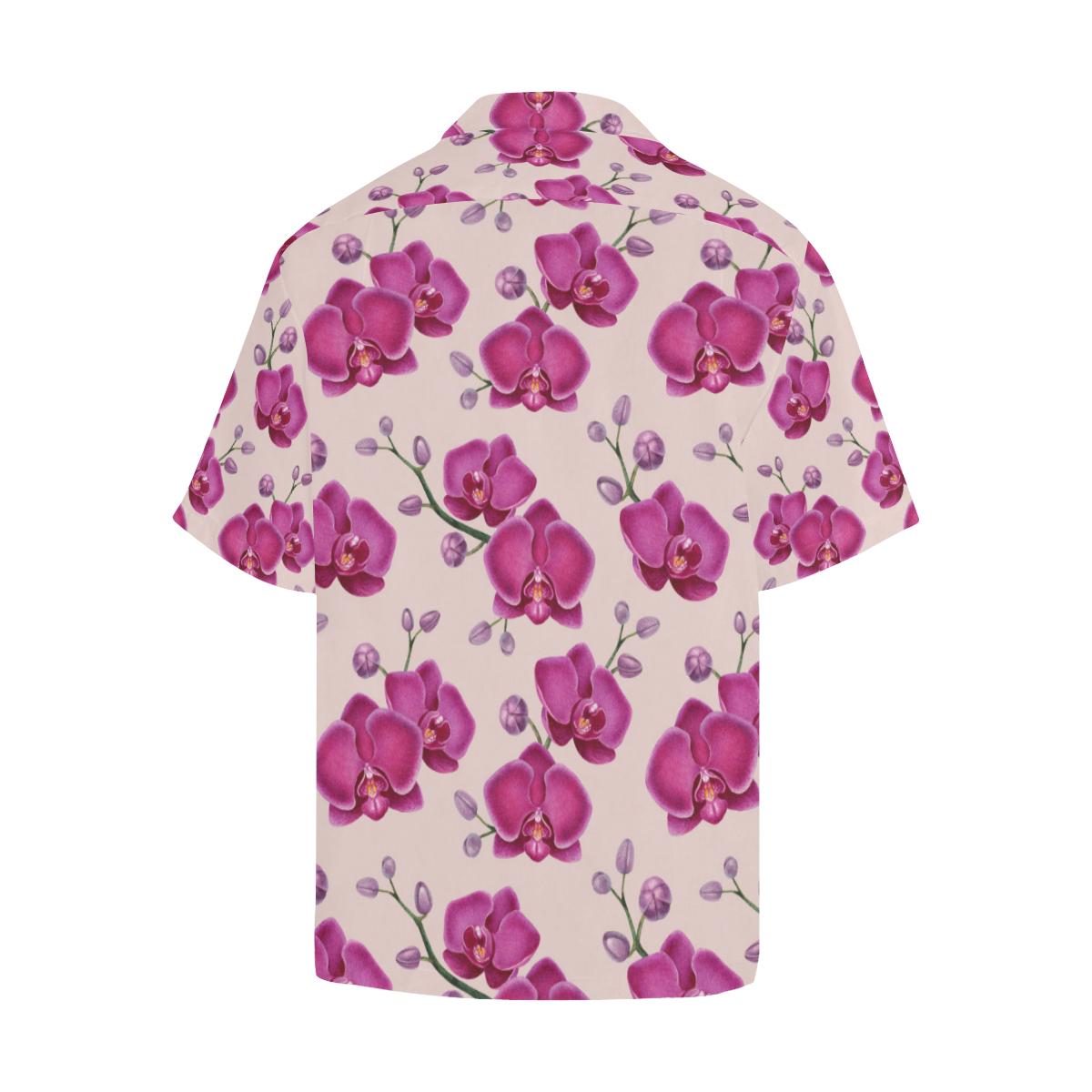Orchid Pattern Print Design A Hawaiian Shirt