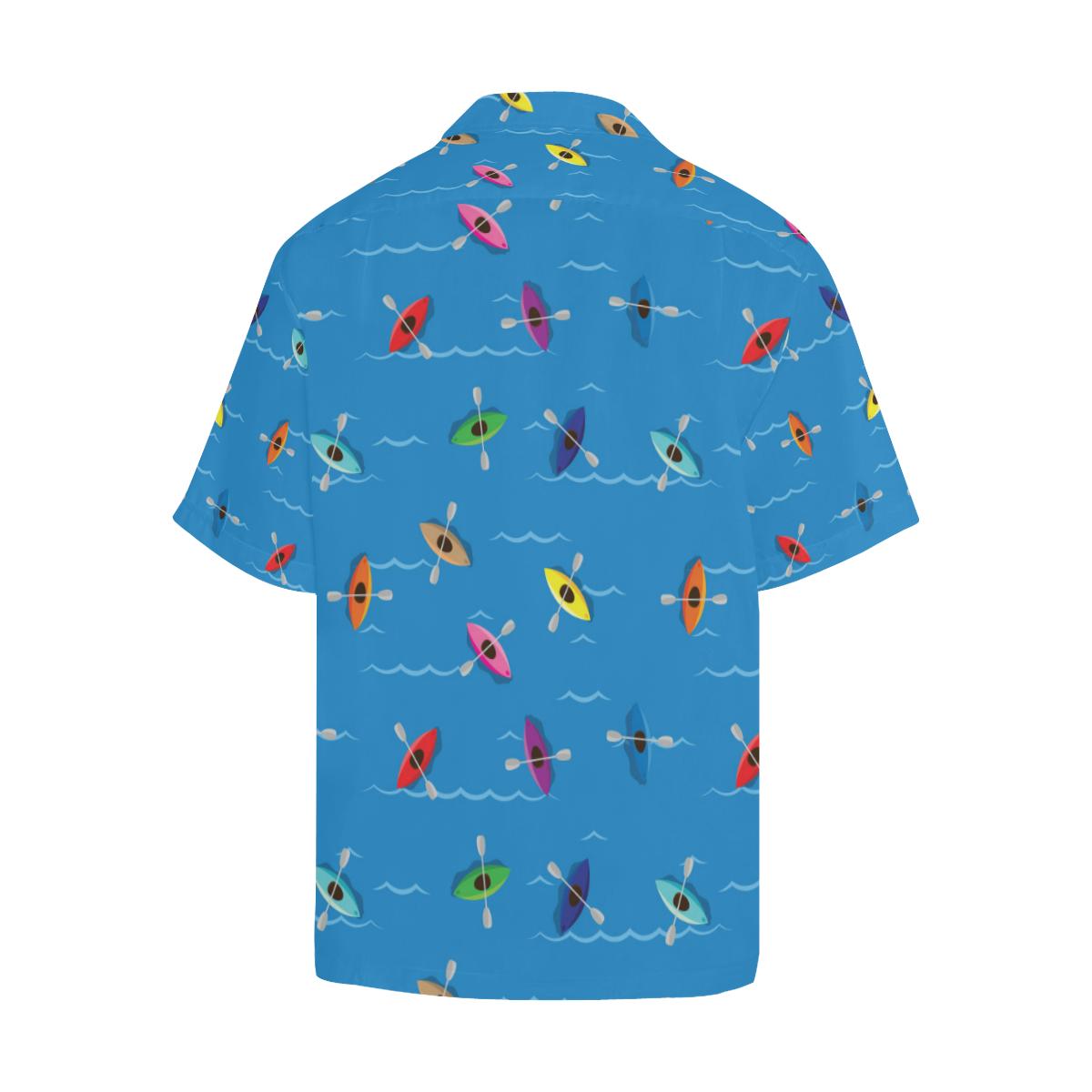 Kayak Pattern Print Design Hawaiian Shirt