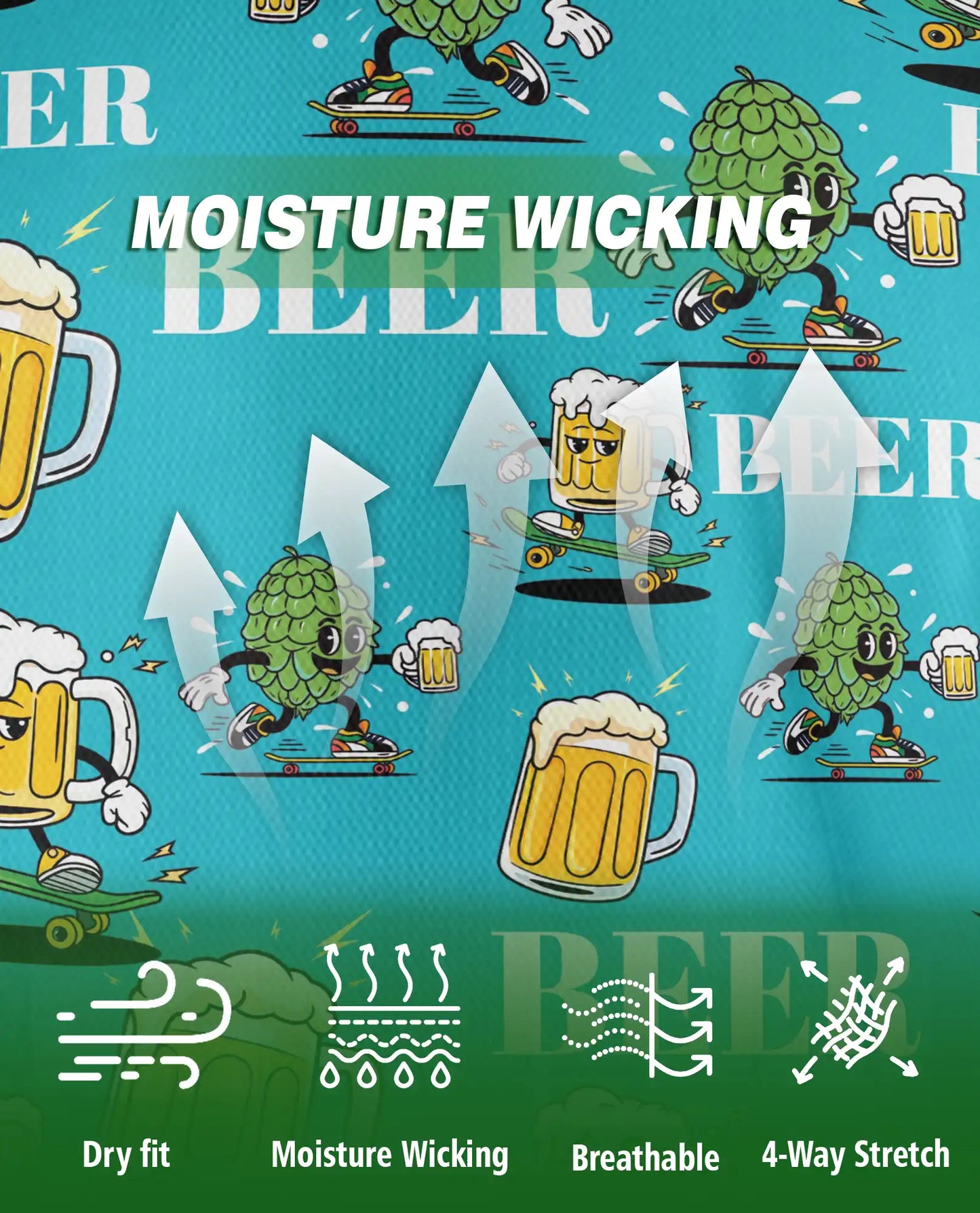 Beer Skate Polo Shirt, Funny Craft Beer Style | Azhawaiian