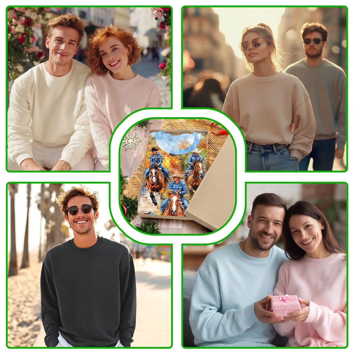 Rodeo Cowboy Sweatshirt – Colorful Graphic 3D All Over Print Design