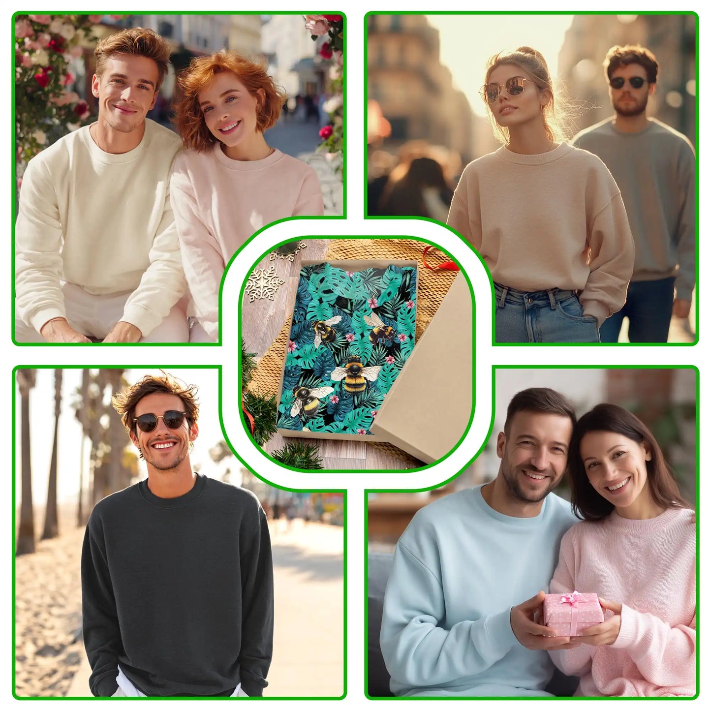 Bee Tropical Sweatshirt – Tropical 3D All Over Print Design