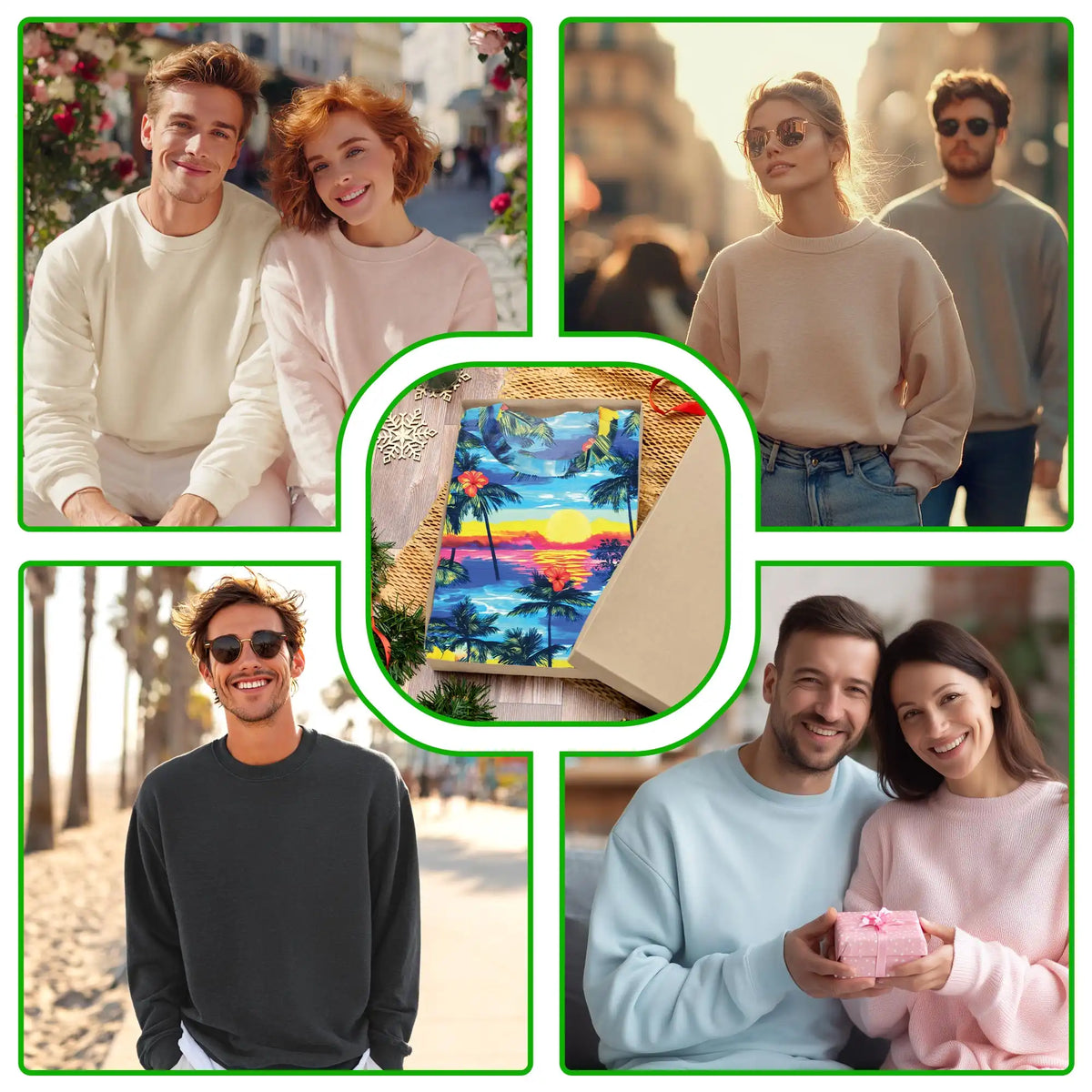 Diamond Head Sunset Sweatshirt – Tropical 3D All Over Print Design