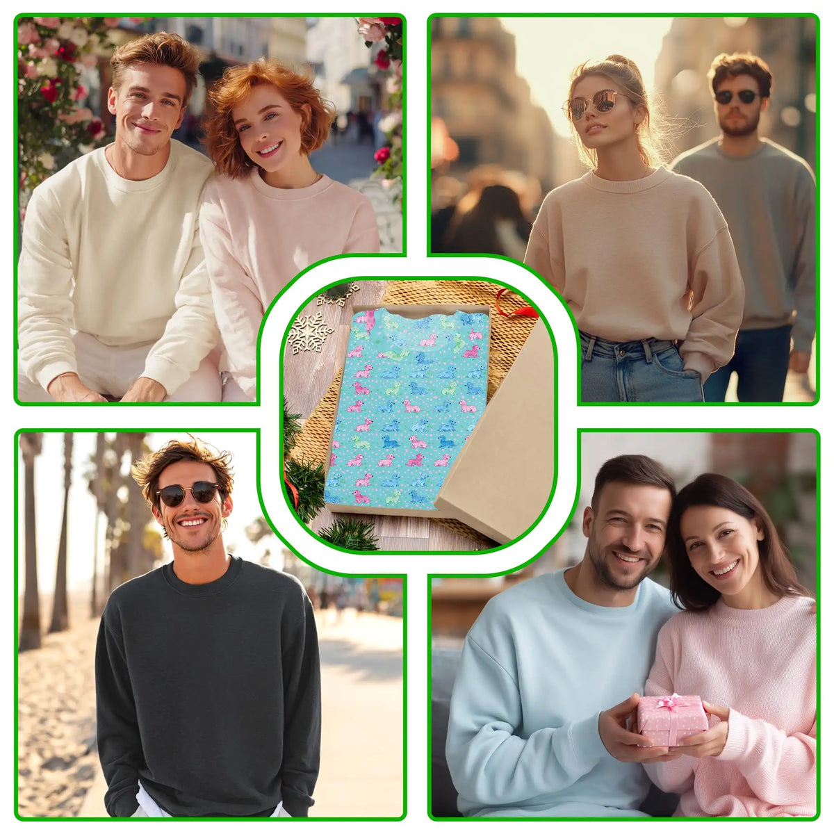 Pastel Dachshund Polka Dot Sweatshirt – Colorful Graphic 3D All Over Print Design