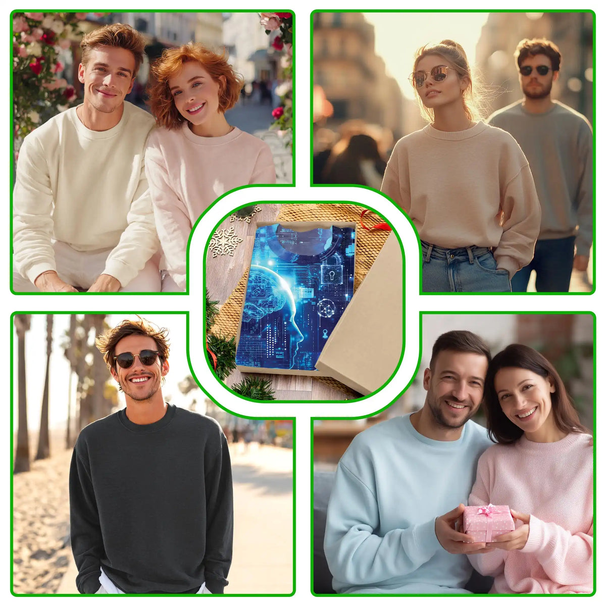 Artificial Intelligence Sweatshirt – Colorful Graphic 3D All Over Print Design