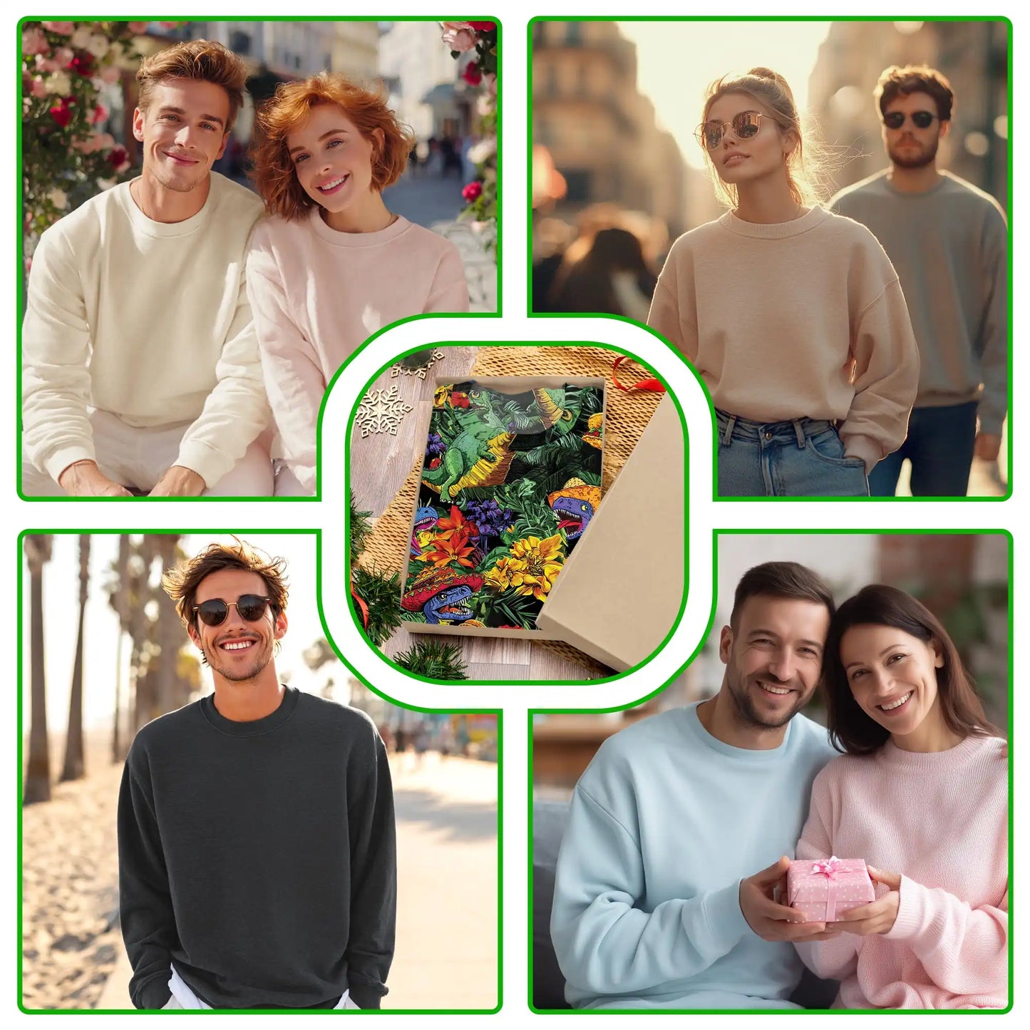 Taco T-Rex Sweatshirt – Colorful Graphic 3D All Over Print Design