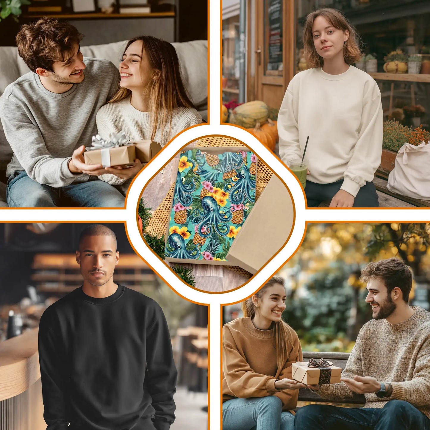 Octopus Summer Sweatshirt – Tropical 3D All Over Print Design