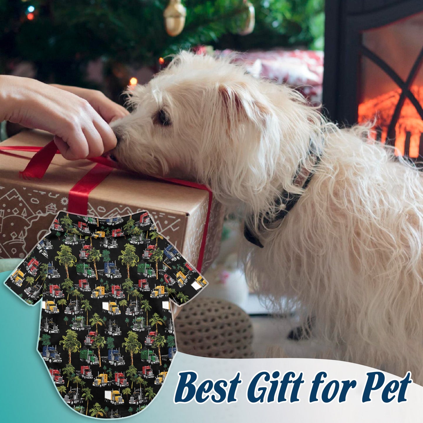 Truck Matching Dog Owner Hawaiian Shirts, Funny Pet Aloha Shirt for Beach Vacation - Azhawaiian