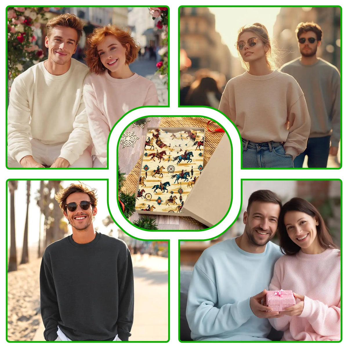 Wild Horse Sweatshirt – Colorful Graphic 3D All Over Print Design