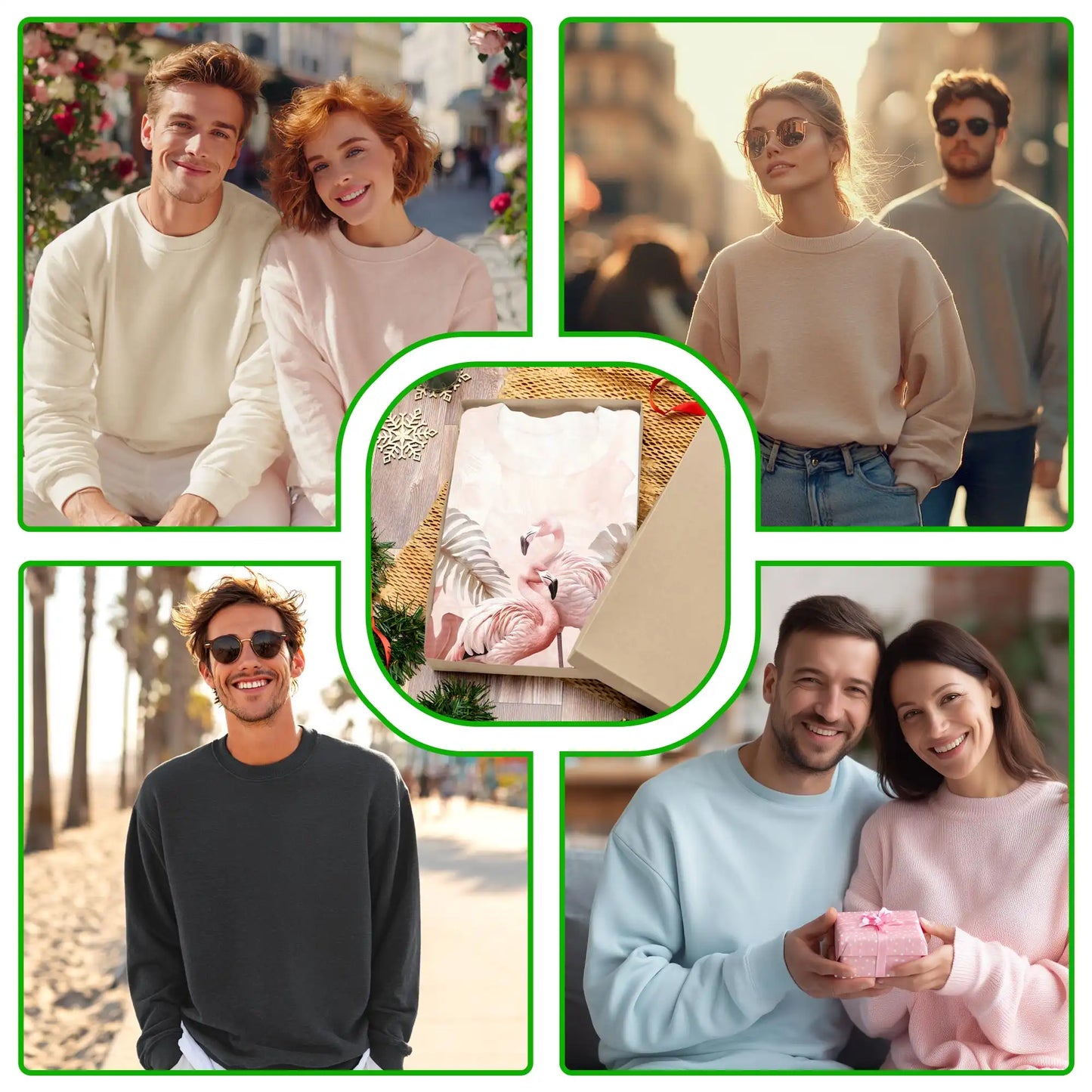 Art Flamingo Pink Sweatshirt – Tropical 3D All Over Print Design