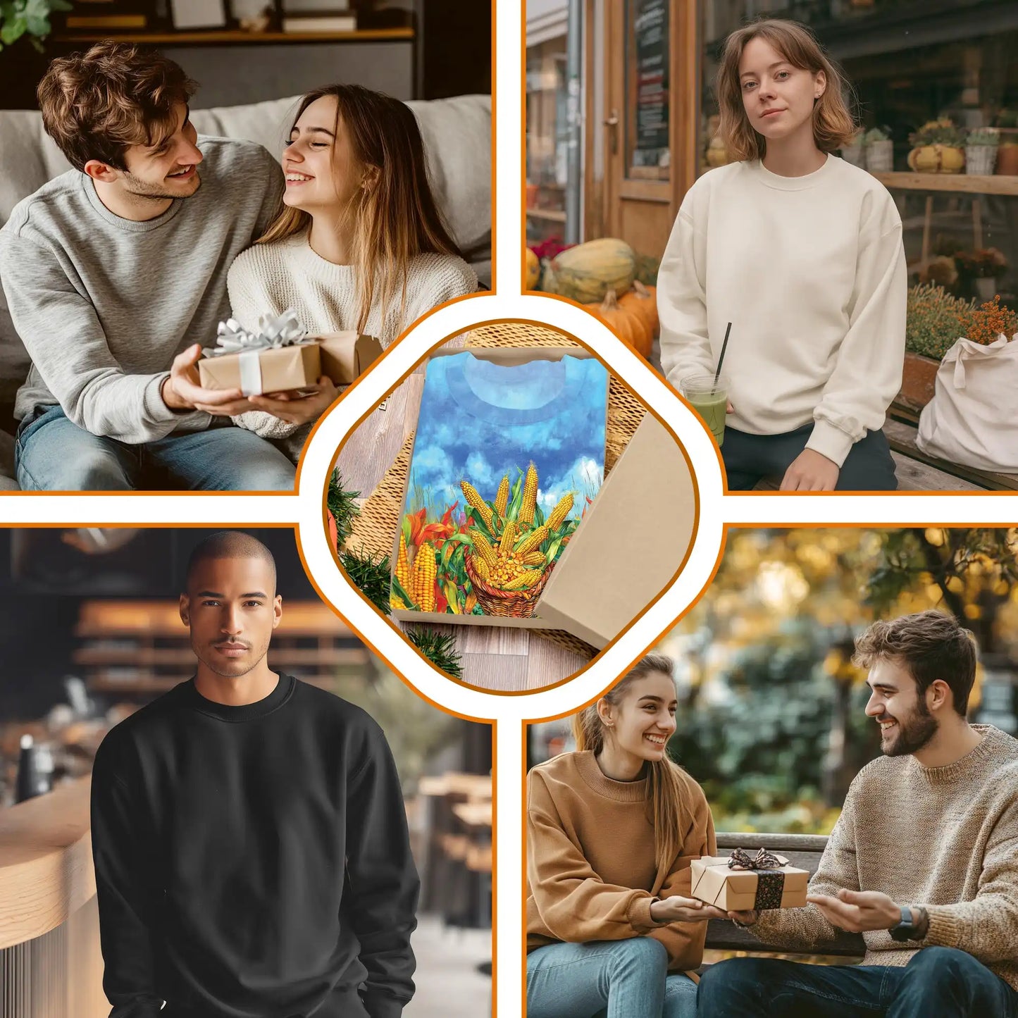 Corn Sweatshirt – Colorful Graphic 3D All Over Print Design