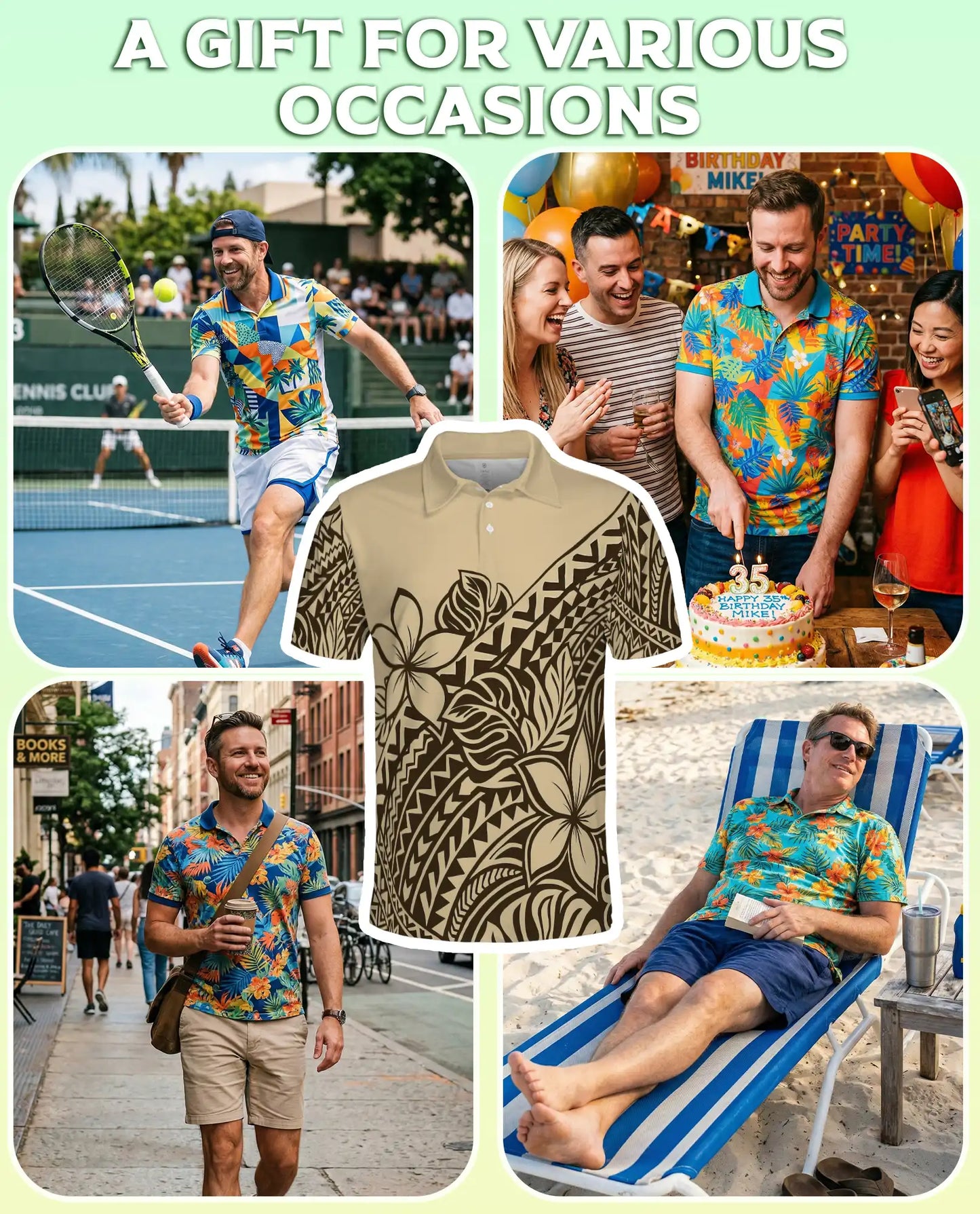 Polynesian Plumeria Tribal Polo Shirt-Hawaiian Island Pattern Design | Azhawaiian