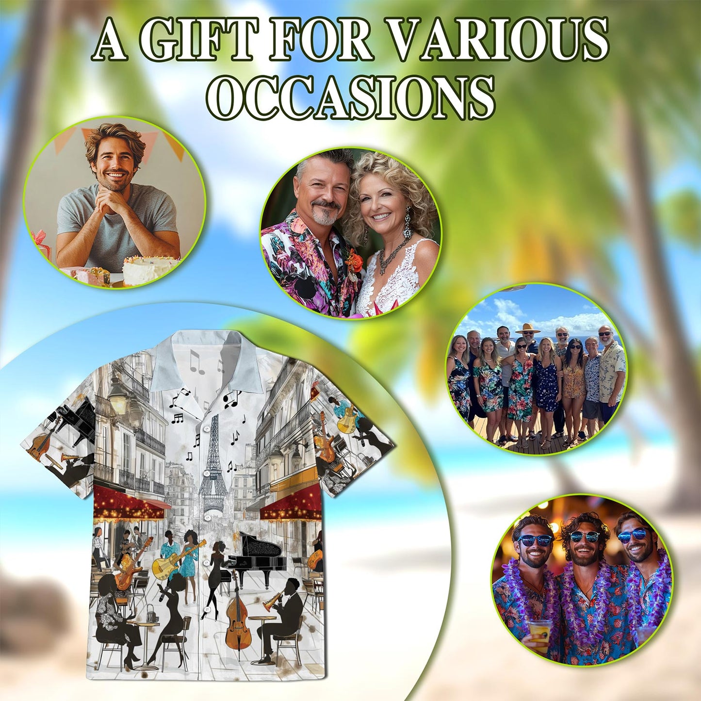 All You Need Is Jazz Hawaiian Shirt for Men, Button Down Aloha Shirt - Azhawaiian