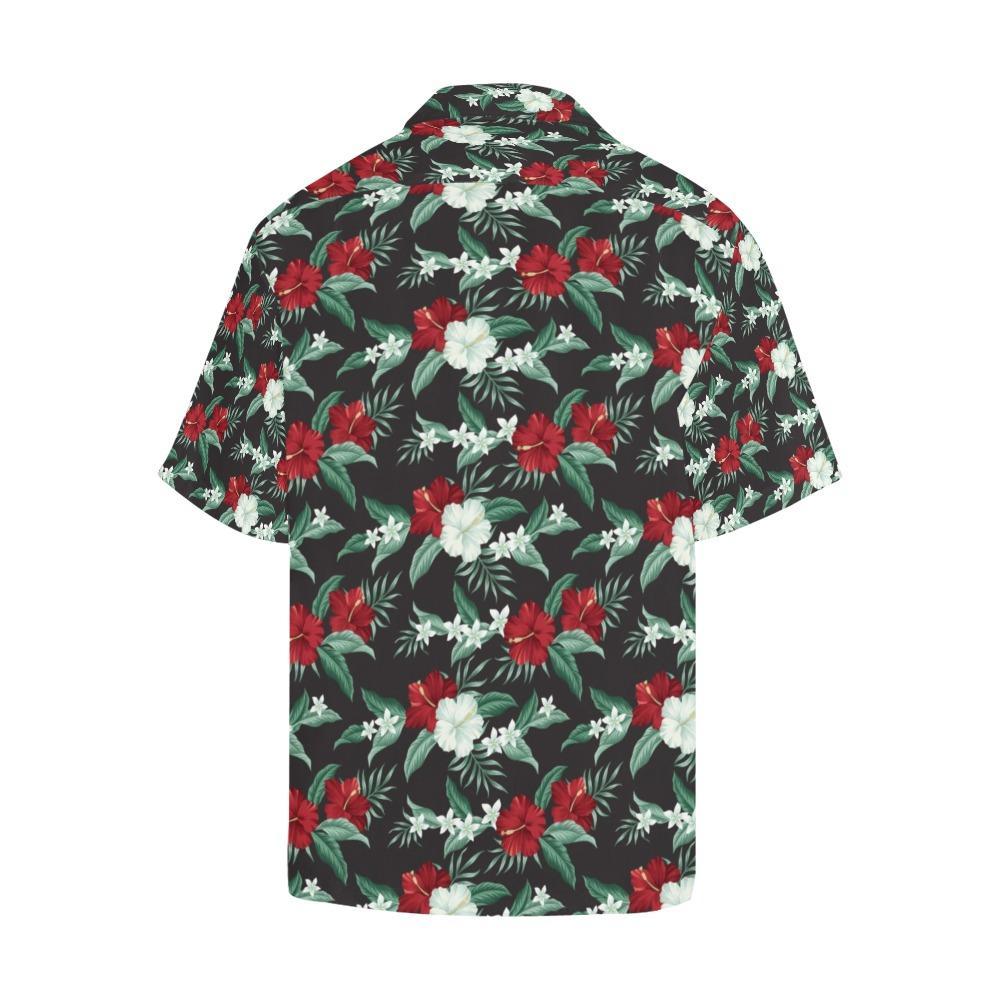 Tropical Flower Print Design Hawaiian Shirt