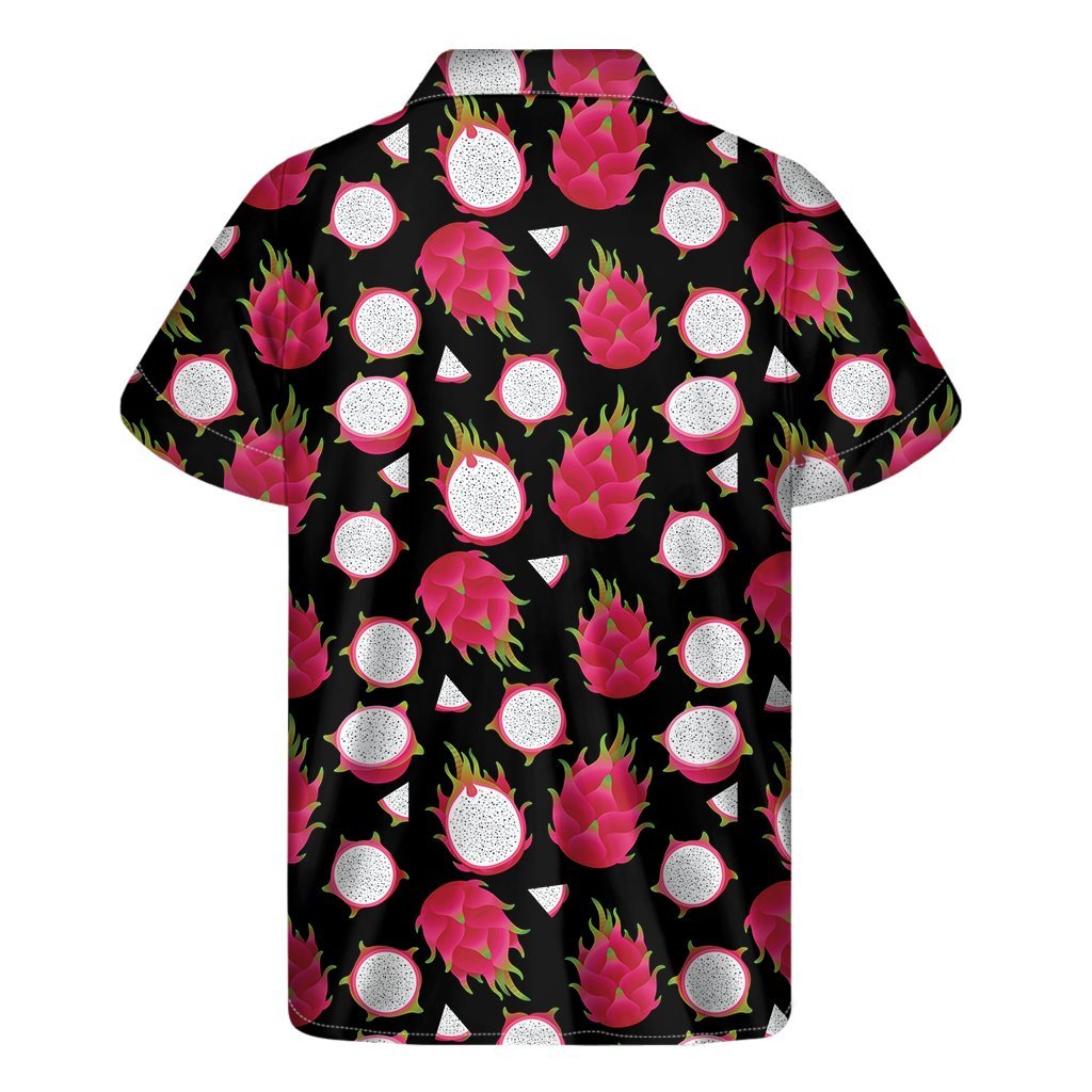 Pitaya Pattern Print Mens Short Sleeve Shirt Hawaiian