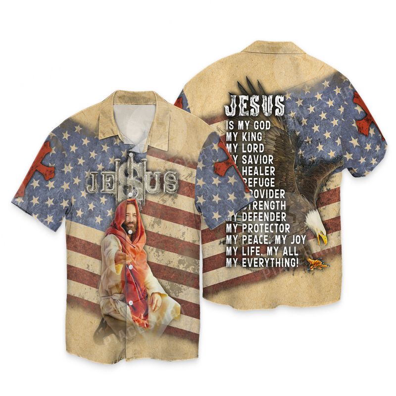 Jesus Is My Everything Cool 3D Full Print Hawaiian Shirt