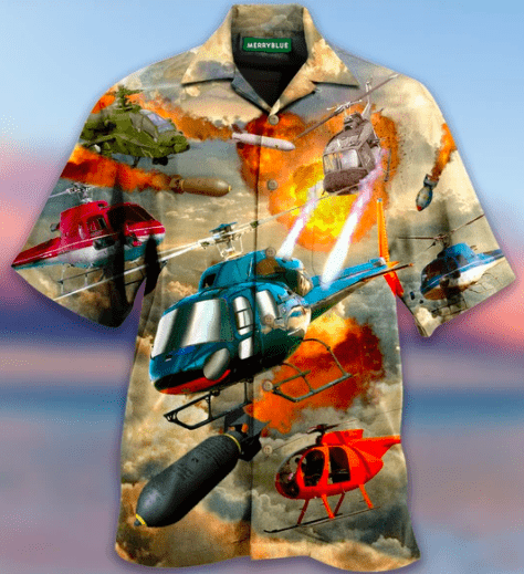 Getting High With Helicopter Ride Unisex Hawaiian Shirts