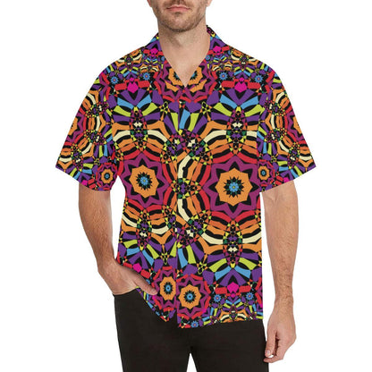 Kaleidoscope Pattern Print Design Hawaiian Shirt
