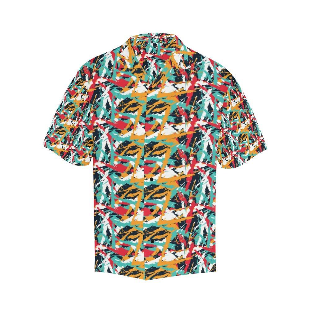 Splatter Print Design Hawaiian Shirt