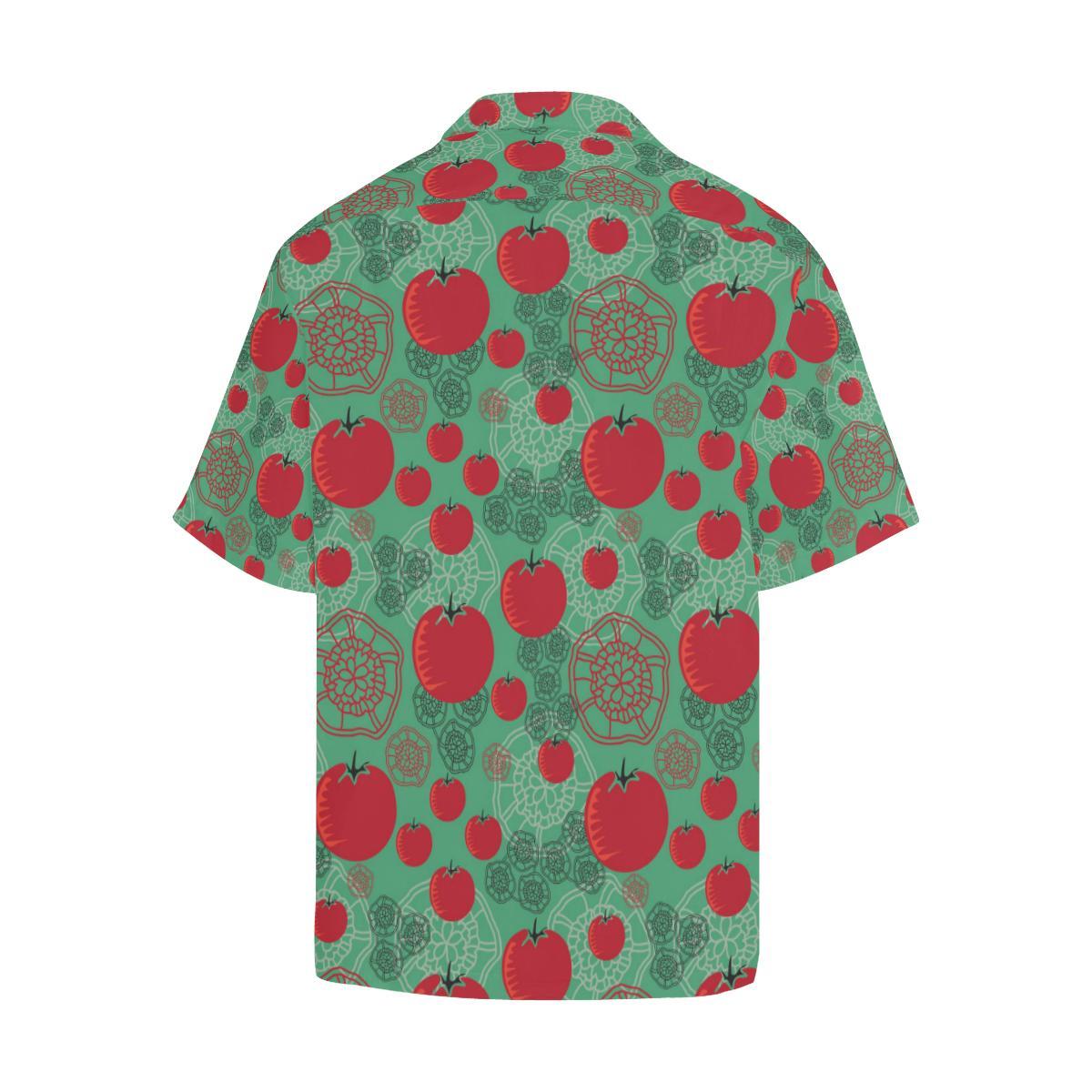 Tomato Design Pattern Mens All Over Print Hawaiian Shirt