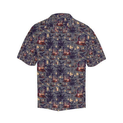 Creepy Graveyard Print Design Hawaiian Shirt