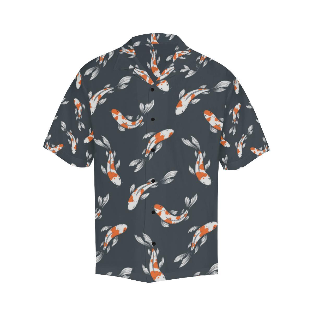 Koi Fish Pattern Print Design Hawaiian Shirt