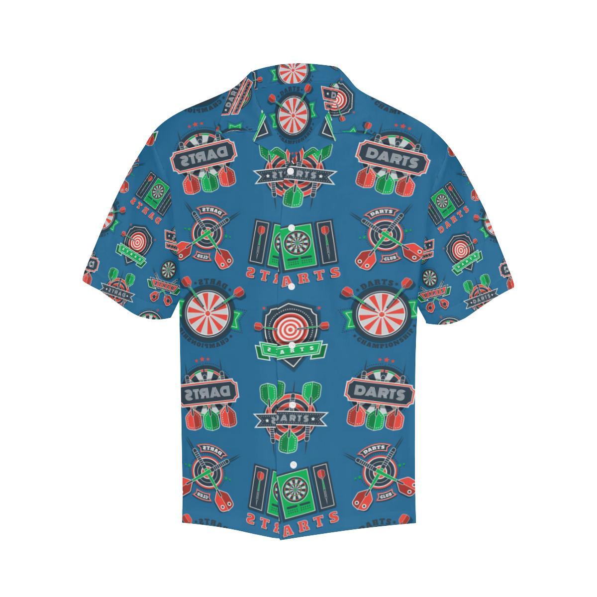 Darts Pattern Print Design 02 Mens All Over Hawaiian Shirt