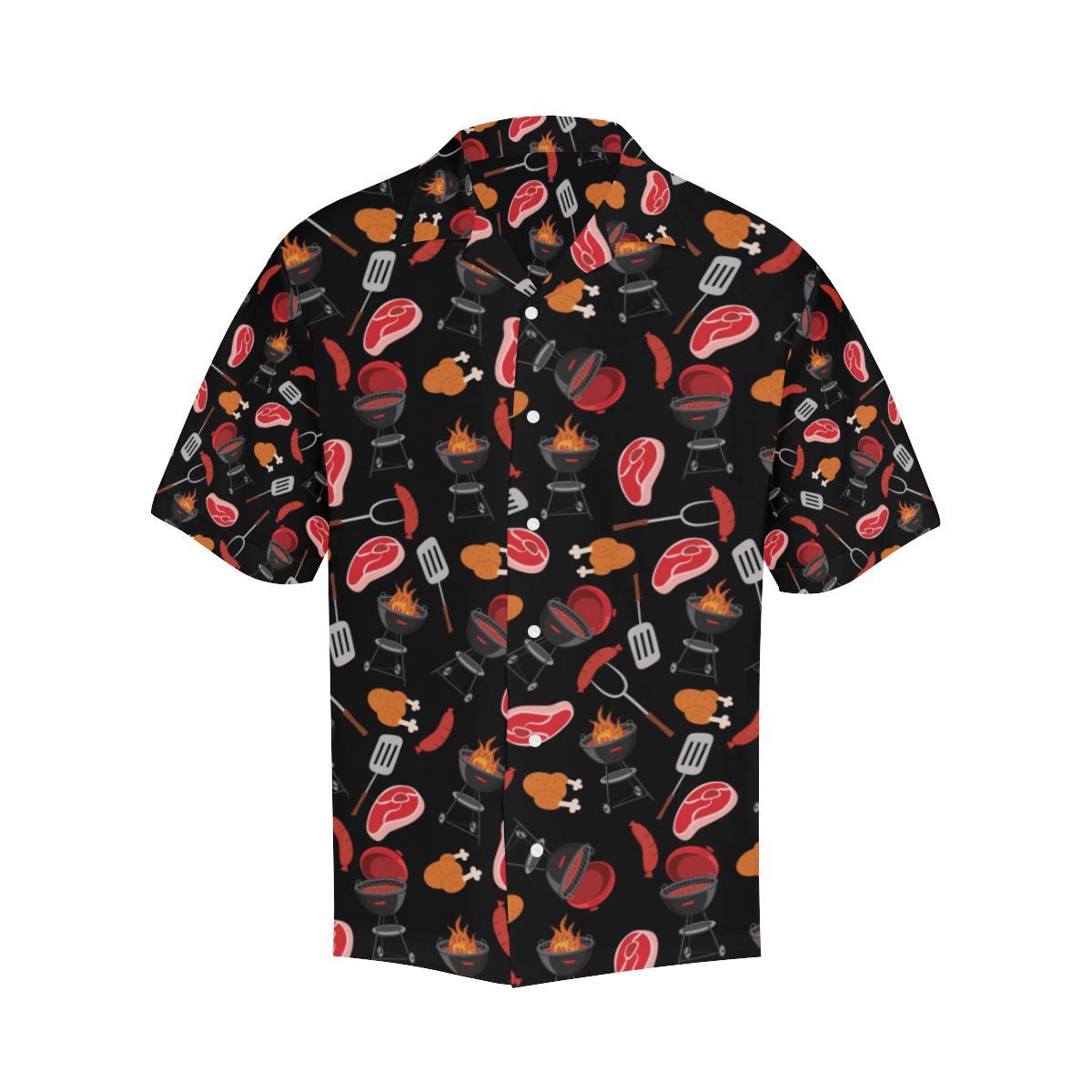 Barbecue Pattern Print Design Hawaiian Shirt
