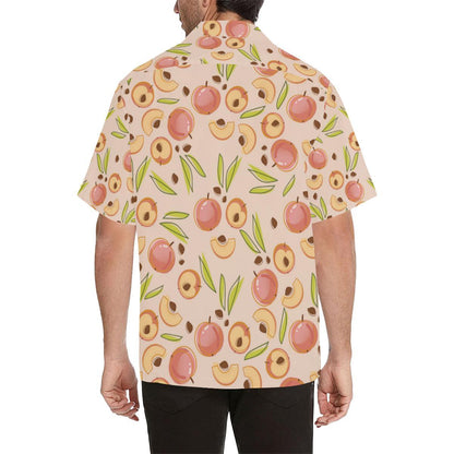 Peach Pattern Print Design A Hawaiian Shirt