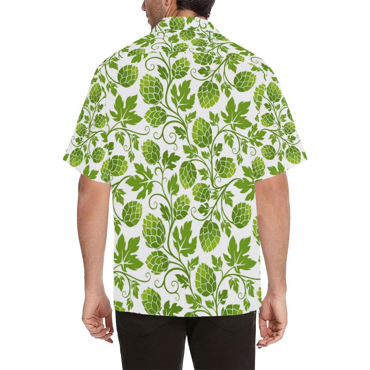 Hop Design Pattern Mens All Over Print Hawaiian Shirt