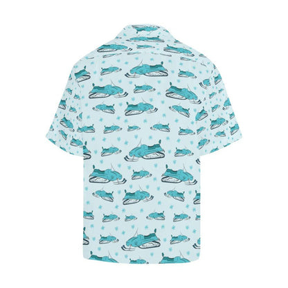 Snowmobile Print Design Hawaiian Shirt