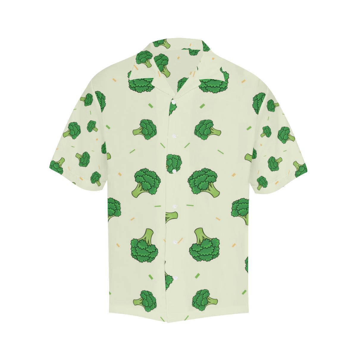 Broccoli Pattern Mens All Over Print Hawaiian Shirt