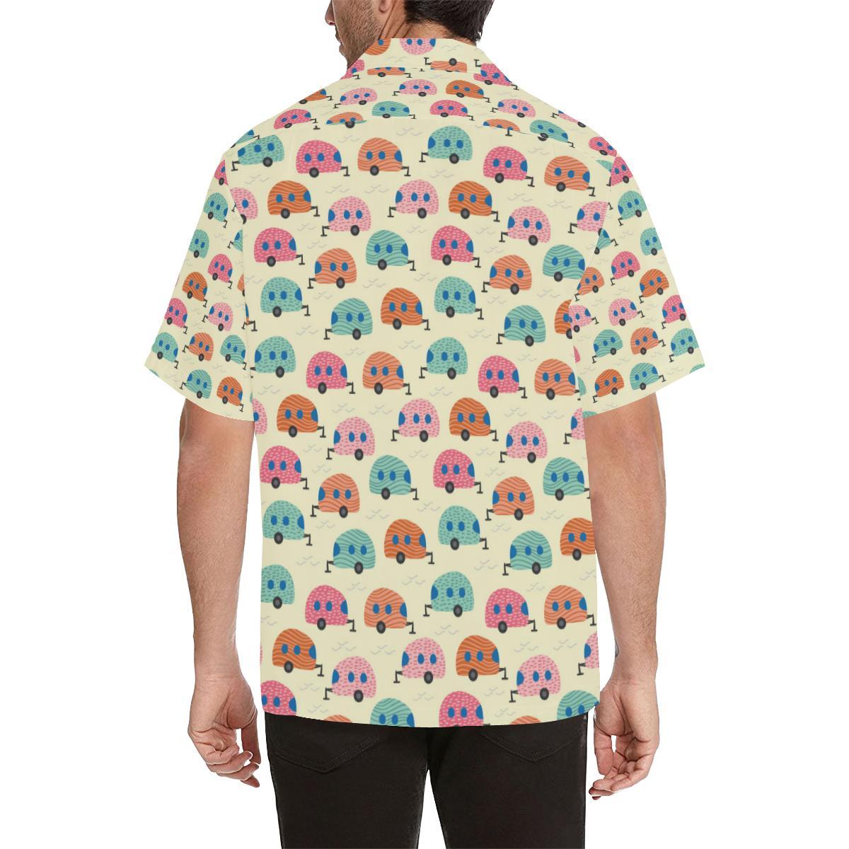 Camper Pattern Print Design Hawaiian Shirt
