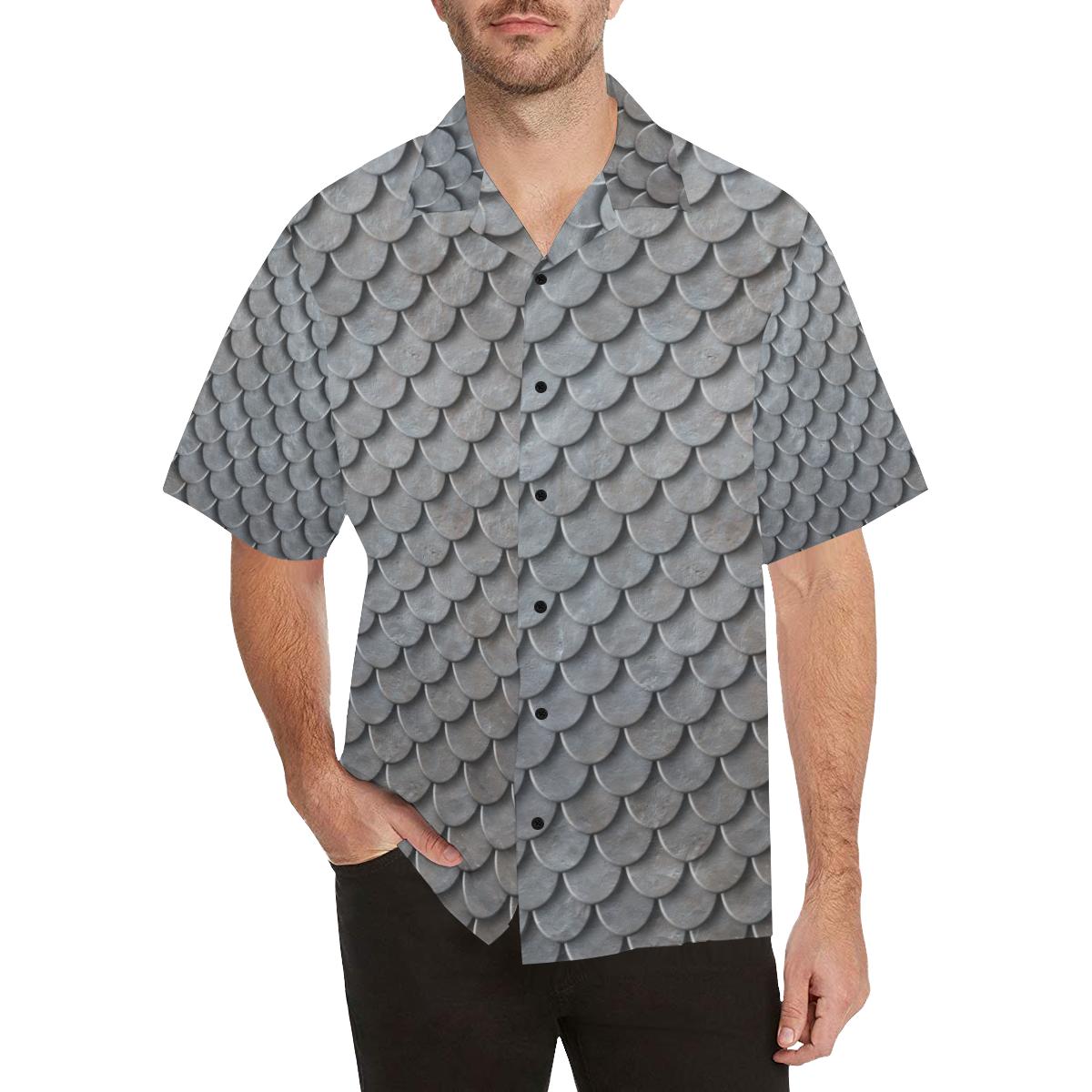 Armor Scales Pattern Print Design Hawaiian Shirt