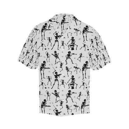 Skeleton Music Player Print Design Lks3 Hawaiian Shirt